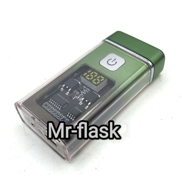 فندک الکتریکی شارژی مدل پلاسما رنگ سبز