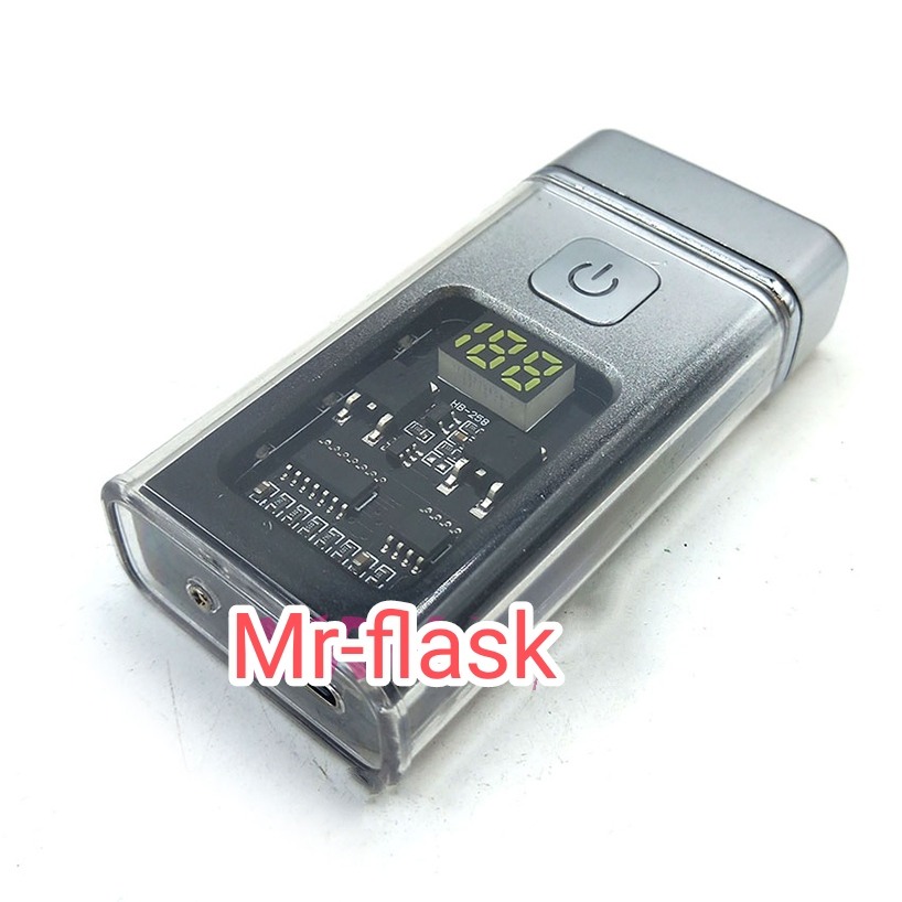 IMG_۲۰۲۵۱۰۰۹_۱۶۰۳۴۰ فندک الکتریکی شارژی مدل پلاسما رنگ نقره ای