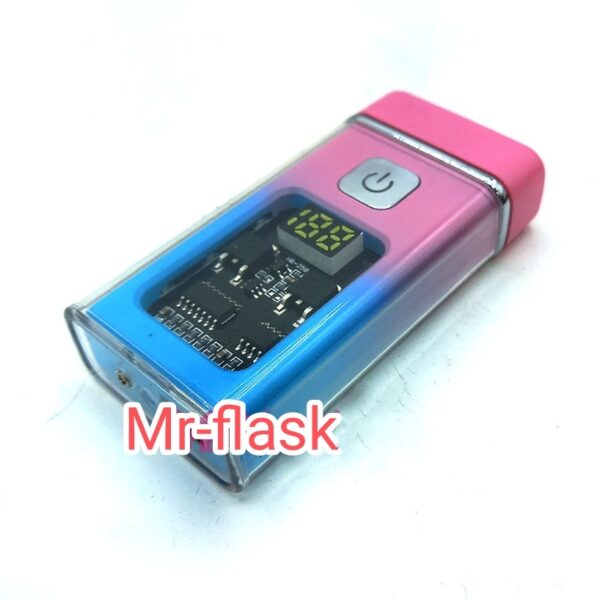 فندک الکتریکی شارژی مدل پلاسما رنگ صورتی آبی