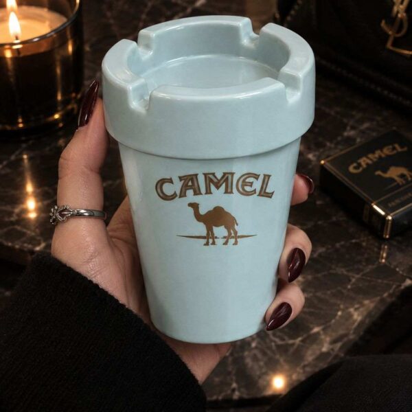 زیرسیگاری طرح Camel آبی یخی