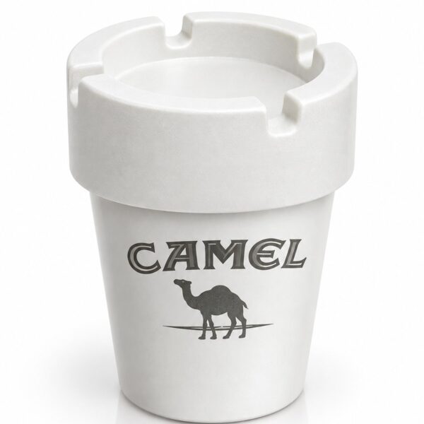 زیرسیگاری طرح Camel سفید