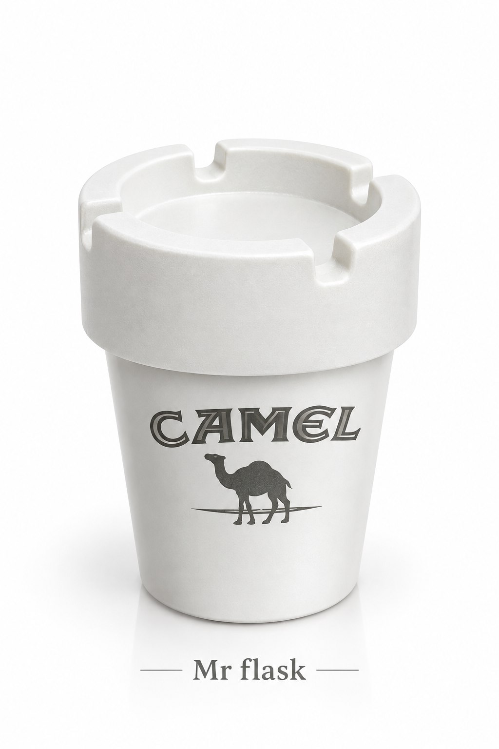 file_0000000075c481f493987775c60bbaf9 زیرسیگاری طرح Camel سفید