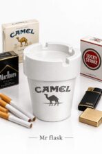 زیرسیگاری طرح Camel سفید